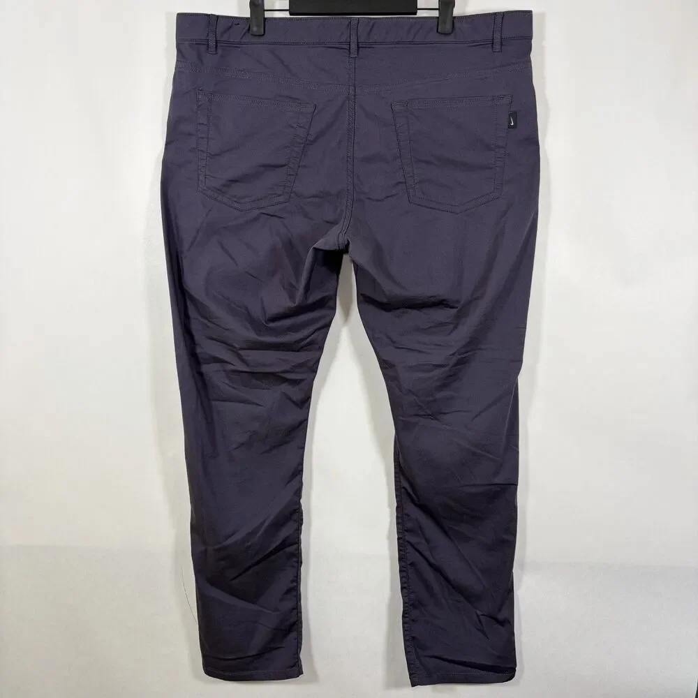 Nike Golf Pants Mens 40x32 Purple 5 Pocket Performance Stretch Dri-Fit Chino
